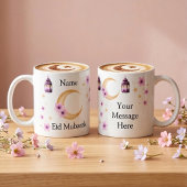 Personalised Flowers Eid Mubarak Ceramic Mug