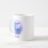 Personalised Gemini Mug Gift for Birthday, Star  (Devant gauche)