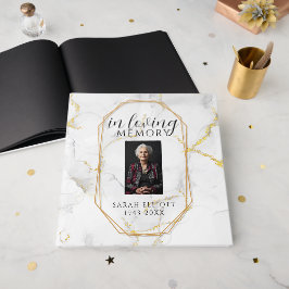 Personalised In Loving Memory Photo  marble Gastenboek