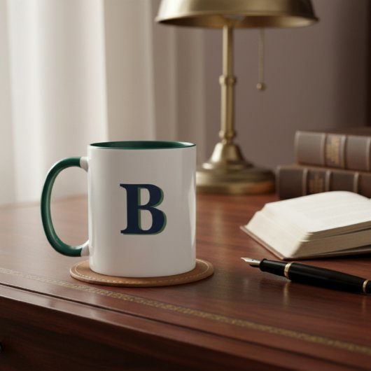 Personalised Initial Mug – Custom Letter Coffee 