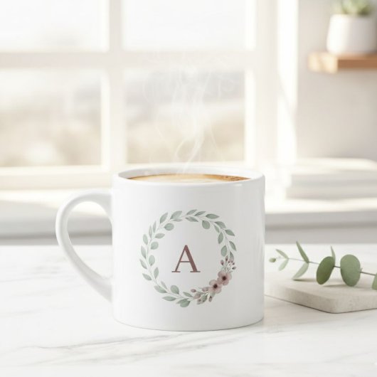 Personalised Initial Mug – Custom Letter Coffee Espresso Kop