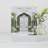 Personalised Islamic Wedding Invitation (Debout devant)