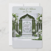 Personalised Islamic Wedding Invitation (Devant)
