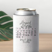 Personalised Married Calendar Date Ceramic  Blikjeskoeler