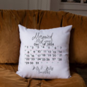 Personalised Married Calendar Date Kussen