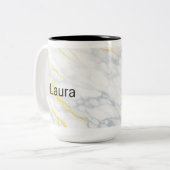 Personalised Mug Gold Veining Effect Custom Mug  (Devant gauche)