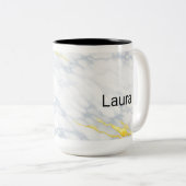 Personalised Mug Gold Veining Effect Custom Mug  (Devant droit)