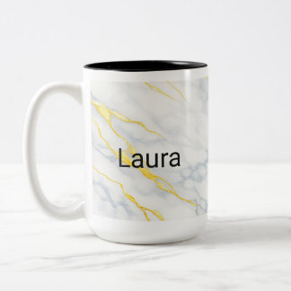 Personalised Mug Gold Veining Effect Custom Mug 