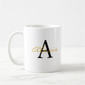 Personalised Mug | Initial and Name Mug | Custom (Gauche)