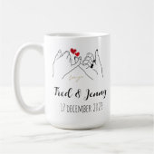 Personalised mug to celebrate Valentine's Day. (Gauche)