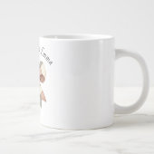 Personalised mug with plaid patchwork  extra grote beker (Rechts)