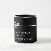 “Personalised Name Grey Satin Coffee Mug” Mok (Midden)