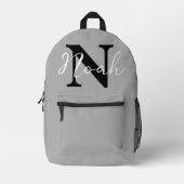 Personalised Name Initial Backpack for kids  Bedrukte Rugzak (Voorkant)