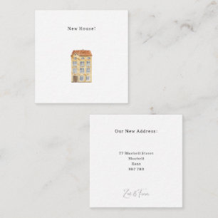Personalised New House Announcement Card. Notitiekaartje