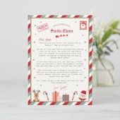 Personalised Official North Pole Santa Gift Tags Kaart (Staand voorkant)
