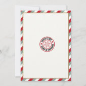 Personalised Official North Pole Santa Gift Tags Kaart (Achterkant)