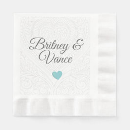 Personalised Paper Wedding Napkin Servet