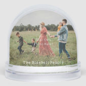 Personalised Photo and Text Snow Globe. (Avant)