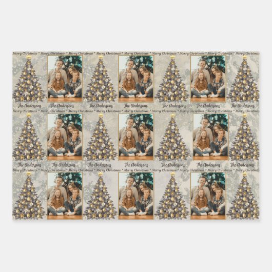 Personalised Photo Christmas Wrapping Paper (Voorkant 3)