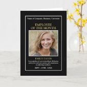 Personalised Photo - Employee Award Card Kaart (Gele Bloem)