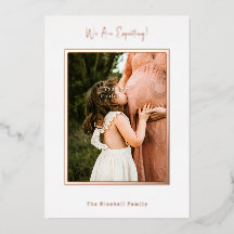 Personalised Photo Foil Pregnancy Announcement