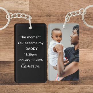 Personalised Photo Keyring With New Born Baby Sleutelhanger