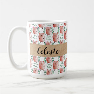 Personalised Pig Mug – Cute Farm Animal Gift Cup