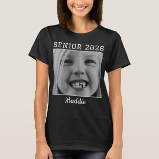  Personalised Senior 2026 custom Photo graduation T-shirt