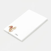 Personalised squirrel Notas Post-It Post-it® Notes (Schuin)