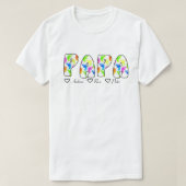 personalised t-shirt for dad with retro lettering (Design voorkant)