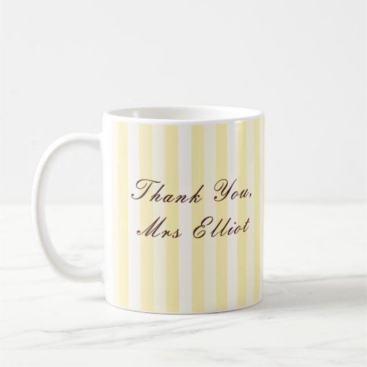 Personalised Thank You Teacher Mug (Gauche)