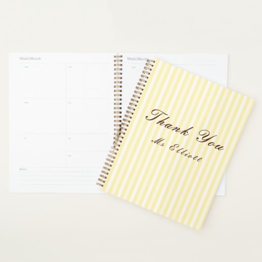 Personalised Thank You Teacher Notebook (Devant avec enveloppe)