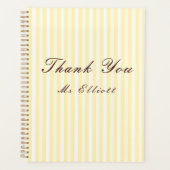 Personalised Thank You Teacher Notebook (Devant)