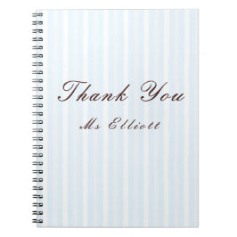 Personalised Thank You Teacher Notebook  Notitieboek