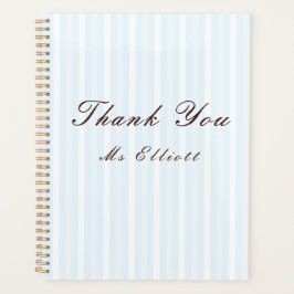 Personalised Thank You Teacher Notebook  Planner