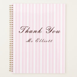 Personalised Thank You Teacher Notebook Planner