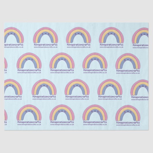 Personalised tissue paper with your own logo tissuepapier (Voorkant)