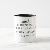 Personalised Valentine's Day Mug NAME Mok (Midden)