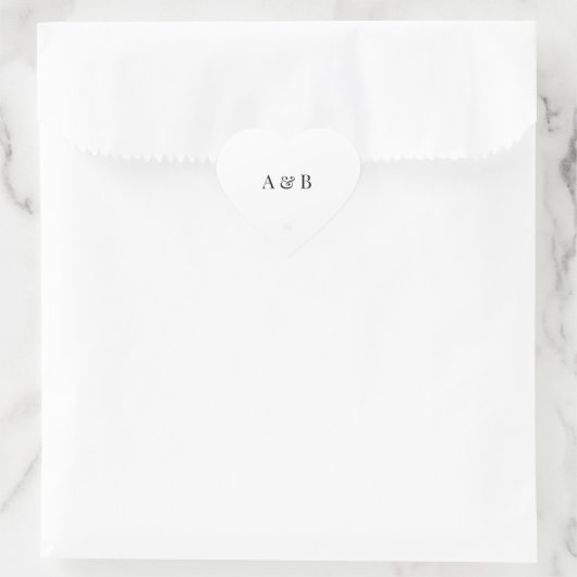Personalised Wedding Envelope Sticker | Initials (Sac)
