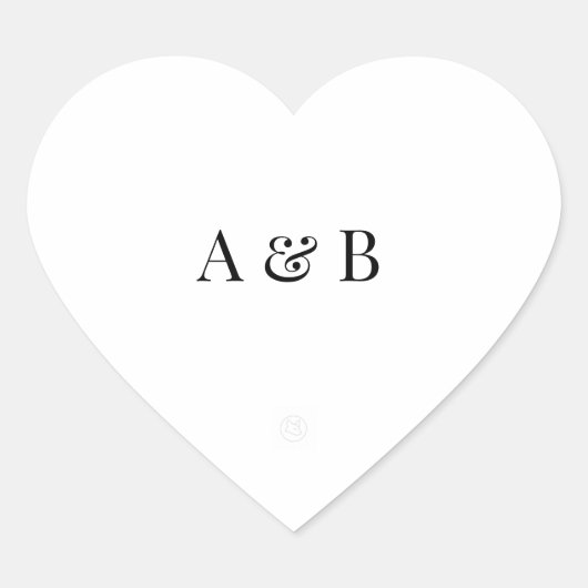 Personalised Wedding Envelope Sticker | Initials (Devant)