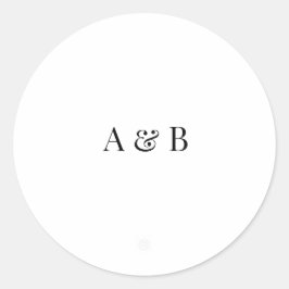 Personalised Wedding Envelope Sticker | Initials