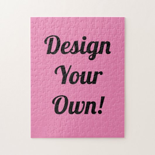 Personalised Xmas Gift Custom Jigsaw Puzzle Pink (Vertical)