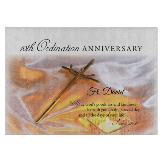 Personaliseer, 10e Jubileum voor bestellingen, Kru Snijplank (Voorkant)