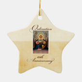 Personaliseer, 10th Ordination Jubileum Angels Keramisch Ornament (Voorkant)