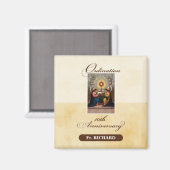 Personaliseer, 10th Ordination Jubileum Angels Magneet (Voorkant / Achterkant)