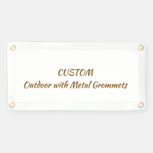 Personaliseer 1' x 2' Buiten met metalen oogjes Spandoek