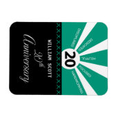 Personaliseer, 20e jaar Jubileum Bedrijfspersoneel Magneet (Horizontaal)