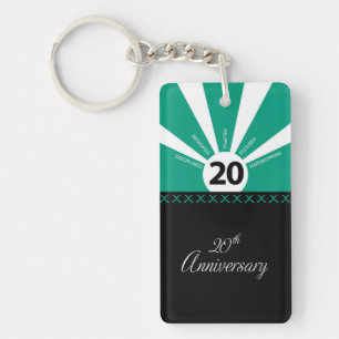 Personaliseer, 20e jaar Jubileum Bedrijfspersoneel Sleutelhanger