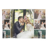 Personaliseer 4 aangepaste fotocollage kussensloop (Voorkant-Links)