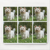 Personaliseer 6 Foto Collage hond eigenaar Muismat (Voorkant)